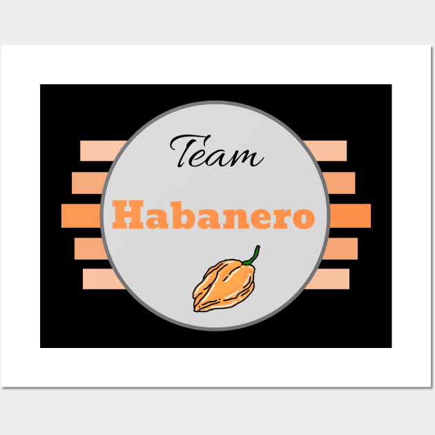 Team Habanero Circle Wall Art by Epic Hikes